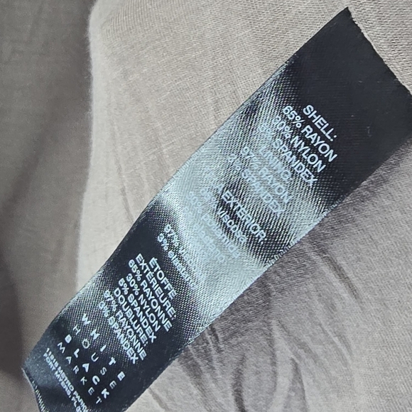 White House Black Market Jacket Womens Small Cowl Zip Slub Lounge Alpaca Thumb - Picture 9 of 12